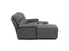 ASD-4213P GREY, rohová relaxační sedačka - pravá, látka vintage šedá
