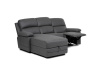 ASD-4213P GREY, rohová relaxační sedačka - pravá, látka vintage šedá