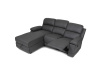 ASD-4213P GREY, rohová relaxační sedačka - pravá, látka vintage šedá