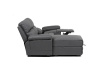 ASD-4213P GREY, rohová relaxační sedačka - pravá, látka vintage šedá