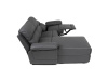 ASD-4213P GREY, rohová relaxační sedačka - pravá, látka vintage šedá