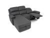ASD-4213P GREY, rohová relaxační sedačka - pravá, látka vintage šedá
