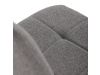 ASE-1001 GREY2, jídelní set 1+4, černý lak / slinutý kámen / látka šedá