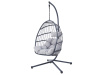 AZ-V1269 GREY, zahradní závěsné křeslo, antracit / látka šedá