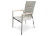 AZC-S1110 GREY, zahradní židle, látka béžová