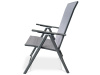 AZC-S1116 GREY, zahradní nastavitelná židle, šedá / látka šedá