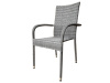 AZC-S2114 GREY, zahradní židle, umělý ratan šedý