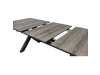 AZT-G1920 GREY, zahradní rozkládací stůl 200+60x100cm, hliník / keramika