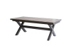 AZT-G1920 GREY, zahradní rozkládací stůl 200+60x100cm, hliník / keramika