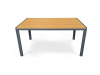 AZT-S1215 OAK, zahradní stůl 150x90cm, šedá / polywood dub