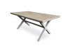 AZT-S1510 OAK, zahradní stůl 180x100cm, hliník / polywood světlý dub