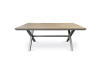 AZT-S1510 OAK, zahradní stůl 180x100cm, hliník / polywood světlý dub