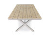 AZT-S1510 OAK, zahradní stůl 180x100cm, hliník / polywood světlý dub
