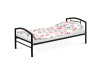 BED-1900 BK, kovová postel 90x200cm, černý lesk