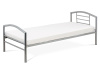 BED-1900 SIL, kovová postel 90x200cm, šedý lesk