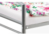 BED-1900 SIL, kovová postel 90x200cm, šedý lesk