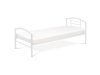 BED-1900 WT, kovová postel 90x200cm, bílý lesk