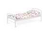 BED-1900 WT, kovová postel 90x200cm, bílý lesk