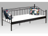 BED-1905 BK, kovová postel 90x200cm, černá