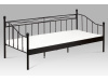 BED-1905 BK, kovová postel 90x200cm, černá