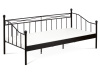 BED-1905 BK, kovová postel 90x200cm, černá