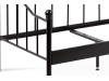 BED-1905 BK, kovová postel 90x200cm, černá