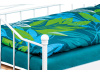 BED-1905 WT, kovová postel 90x200 cm, bílý lak