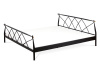 BED-1907 BK, kovová postel 180x200cm, černá