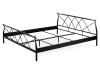BED-1907 BK, kovová postel 180x200cm, černá