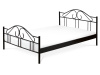 BED-1909 BK, kovová postel 140x200cm, černá