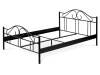 BED-1909 BK, kovová postel 140x200cm, černá