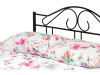 BED-1909 BK, kovová postel 140x200cm, černá