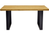 SYSTEM S40002, jídelní stůl 160x90cm, černá / dub rustikal