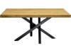 SYSTEM S40004, jídelní stůl 160x90cm, černá / dub rustikal