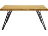 SYSTEM S40005, jídelní stůl 160x90cm, černá / dub rustikal