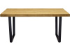 SYSTEM S40006, jídelní stůl 160x90cm, černá / dub rustikal