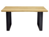 SYSTEM S40102, jídelní stůl se zkosenou hranou 160x90cm, černá / dub exkluzivní