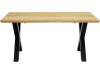SYSTEM S40103, jídelní stůl 160x90cm, černá / dub exkluziv
