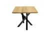SYSTEM S40104, jídelní stůl 160x90cm, černá / dub exkluziv