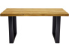 SYSTEM S40202, jídelní stůl 160x90cm, černá / dub rustikal