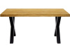SYSTEM S40203, jídelní stůl 160x90cm, černá / dub rustikal