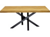 SYSTEM S40204, jídelní stůl 160x90cm, černá / dub rustikal
