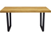 SYSTEM S40206, jídelní stůl 160x90cm, černá / dub rustikal