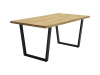 SYSTEM S40306, jídelní stůl 160x90cm, černá / dub exkluziv