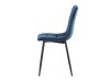 CT-281 BLUE4, jídelní židle, černá / látka modrý samet