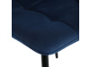 CT-281 BLUE4, jídelní židle, černá / látka modrý samet