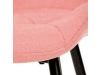 CT-285 PINK2, jídelní židle, černá / látka růžová