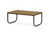 CT-622 OAK, konferenční stolek 100x60cm, černá / dub divoký