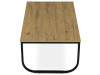 CT-622 OAK, konferenční stolek 100x60cm, černá / dub divoký