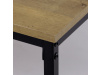 CT-622 OAK, konferenční stolek 100x60cm, černá / dub divoký